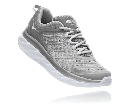 Hoka One One Herre Akasa Versatile Sneaker Road Løpesko Frost Grå /Silver Sconce Norge-62IPD